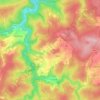 Mappa topografica Redu, altitudine, rilievo