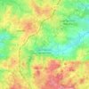 Mappa topografica Saint-Agnant-de-Versillat, altitudine, rilievo