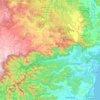 Mappa topografica Bellingen Shire Council, altitudine, rilievo