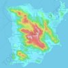 Mappa topografica เกาะสมุย, altitudine, rilievo