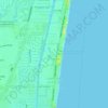 Mappa topografica Lauderdale-by-the-Sea, altitudine, rilievo