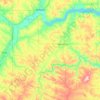 Mappa topografica McKenzie County, altitudine, rilievo
