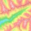 Mappa topografica Prettau - Predoi, altitudine, rilievo