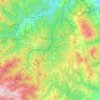 Mappa topografica Valle Castellana, altitudine, rilievo