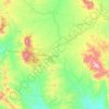Mappa topografica Cananea, altitudine, rilievo