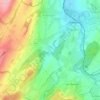 Mappa topografica Châtillens, altitudine, rilievo