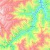 Mappa topografica Huacar, altitudine, rilievo