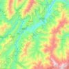 Mappa topografica Meluri, altitudine, rilievo