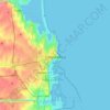 Mappa topografica Costanza, altitudine, rilievo