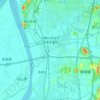 Mappa topografica 马鞍山市经济技术开发区, altitudine, rilievo