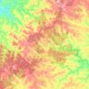 Mappa topografica Monte Carlo, altitudine, rilievo