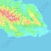 Mappa topografica Saint Thomas, altitudine, rilievo