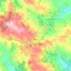 Mappa topografica Bonefro, altitudine, rilievo