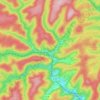 Mappa topografica Frankenstein, altitudine, rilievo