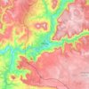 Mappa topografica Millau, altitudine, rilievo