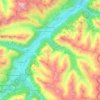 Mappa topografica Madulain, altitudine, rilievo