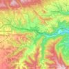 Mappa topografica Aguilar de Segarra, altitudine, rilievo