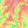 Mappa topografica Sarlande, altitudine, rilievo