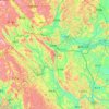 Mappa topografica 金城江区, altitudine, rilievo
