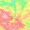 Mappa topografica Bressuire, altitudine, rilievo