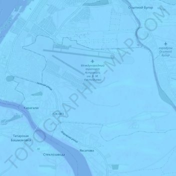 Mappa topografica сельское поселение Село Карагали, altitudine, rilievo
