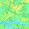 Mappa topografica Westampton, New Jersey, altitudine, rilievo