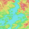 Mappa topografica Drag lake, altitudine, rilievo