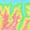 Mappa topografica Kaprun, altitudine, rilievo