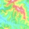 Mappa topografica Rivalba, altitudine, rilievo