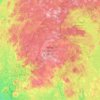 Mappa topografica Tobeatic Wilderness Area, altitudine, rilievo