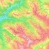 Mappa topografica Ceillac, altitudine, rilievo
