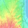 Mappa topografica Almanza Dos, altitudine, rilievo