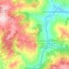 Mappa topografica Castropignano, altitudine, rilievo