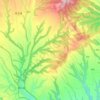 Mappa topografica 城关街道, altitudine, rilievo