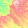 Mappa topografica Campo Grande, altitudine, rilievo