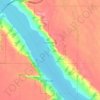 Mappa topografica North Grove, altitudine, rilievo