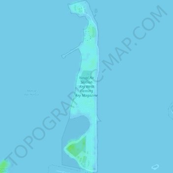 Mappa topografica Fleming Key, altitudine, rilievo