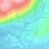 Mappa topografica Kidwelly Castle, altitudine, rilievo