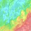 Mappa topografica Enfield, altitudine, rilievo