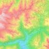 Mappa topografica Pinzolo, altitudine, rilievo