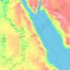 Mappa topografica Red Sea Governorate, altitudine, rilievo
