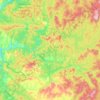 Mappa topografica Казское городское поселение, altitudine, rilievo