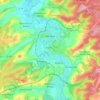 Mappa topografica Verdun, altitudine, rilievo