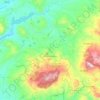 Mappa topografica Contessa Entellina, altitudine, rilievo