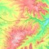 Mappa topografica Montmaneu, altitudine, rilievo