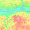 Mappa topografica Mauges-sur-Loire, altitudine, rilievo