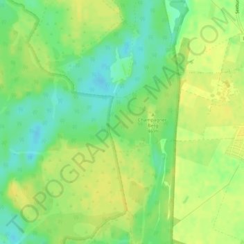 Mappa topografica 14624, altitudine, rilievo