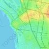 Mappa topografica St Kilda, altitudine, rilievo