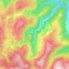 Mappa topografica Monte Cavallo, altitudine, rilievo