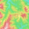Mappa topografica Prunet-et-Belpuig, altitudine, rilievo